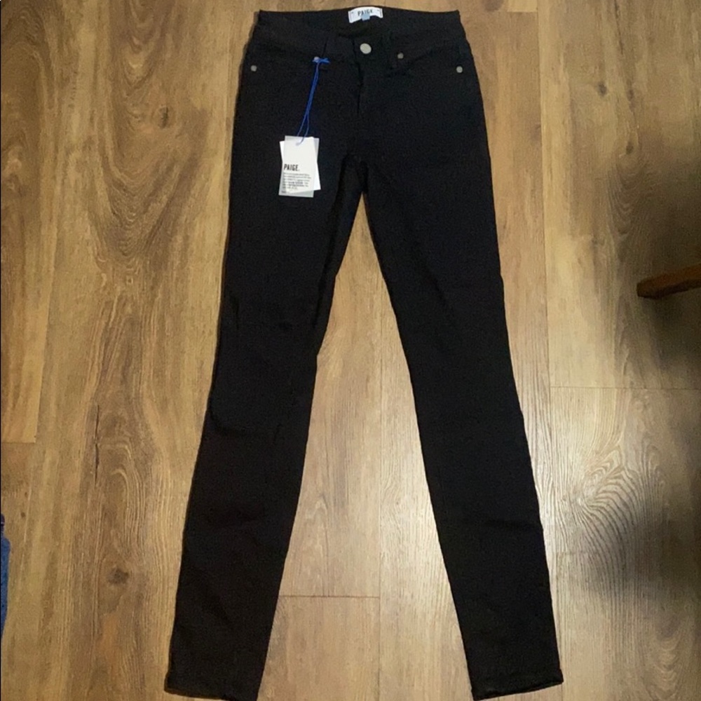NWT Paige Denim Verdugo Black Overdye Jean